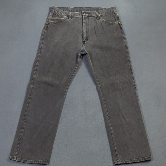 Wrangler VTG Jeans Men's 36x30 Fits 34x29 Black 13MWZ Cowboy Cut Made In USA - Picture 2 of 12